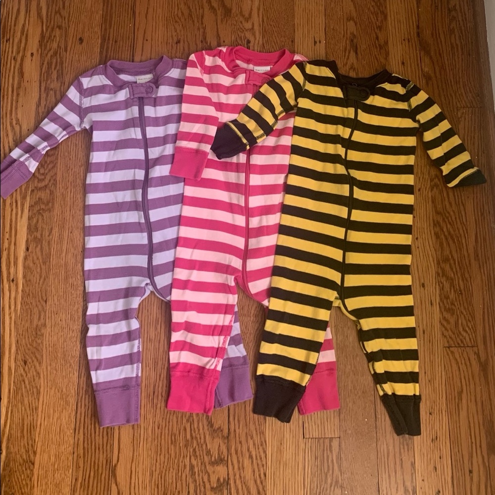 Hanna Andersson Striped sleeper lot